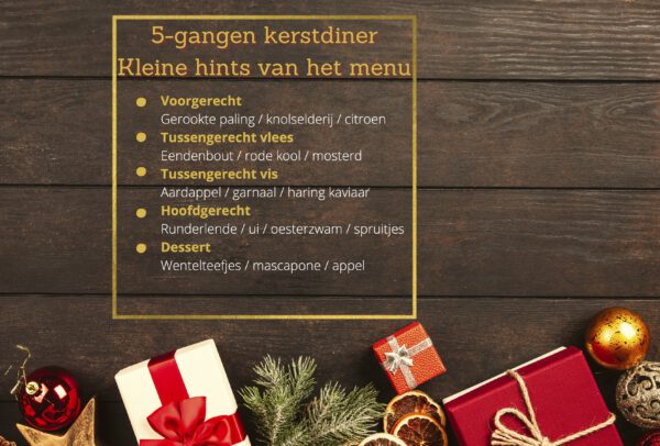 kerstdiner menu Boerderij Hermans Dijkstra Midwolda